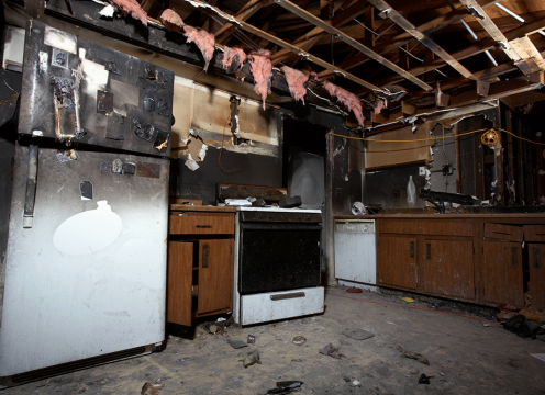 house fire cleanup - before