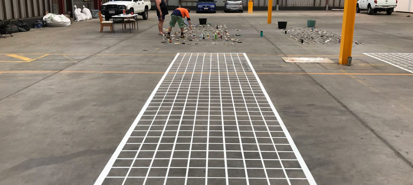 safety line marking after - results