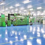 Before Epoxy floor coating process for industrial