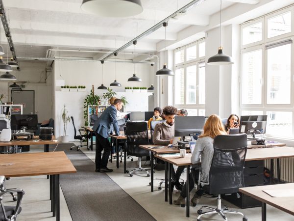 open plan office space