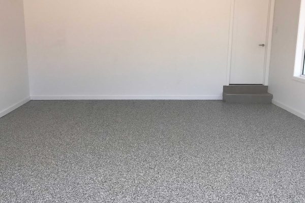 flake flooring application garage