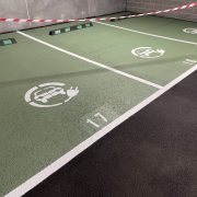 Car park line marking