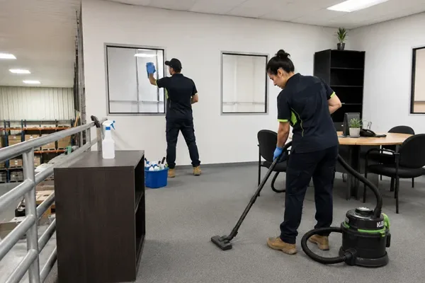 Office mezzanine cleaned