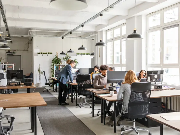 open plan office space