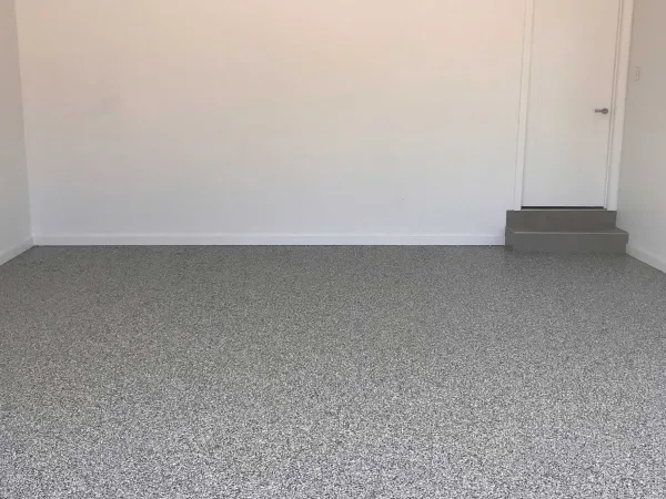 flake flooring application garage