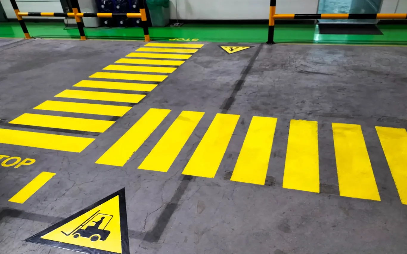 Safety line marking